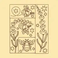 Bumble bees & lavender - design