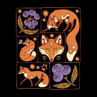 Foxes & Blueberries - design