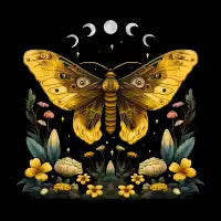 Celestial Golden Moth - design