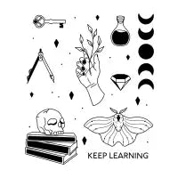 Keep Learning - Black Version - design