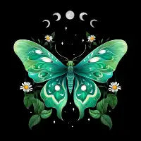 Luna Moth and Moon - design