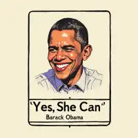 Yes She Can-VOTE - design