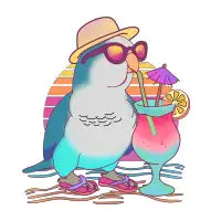 Beach Blue Quaker Parrot - design