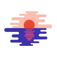 H's Sunset Sea Pattern - design