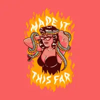 MADE IT THIS FAR T-Shirt - design