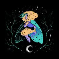Non-binary Moth Warrior - design