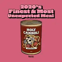 Holy Cannoli Flying cans - design