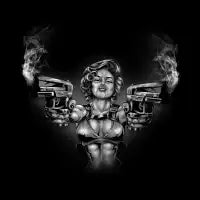 Monroe with guns - design