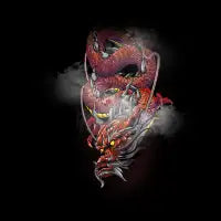 Red Japanese dragon T-Shirt - design