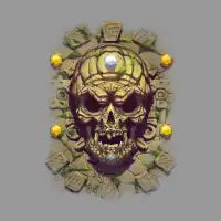 skull aztec - design