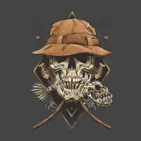 skull fishing - design
