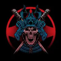 skull samurai - design