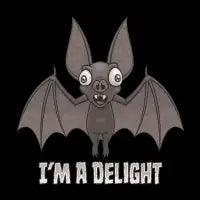 Delightfully Derpy Vampire Bat - design