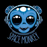 Whimsical Space Monkey Astronaut - design