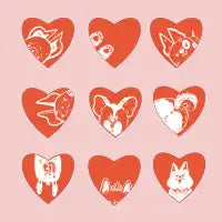 Heart Pups - design