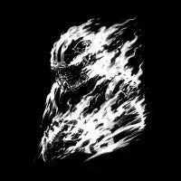 Flaming Football Player - design
