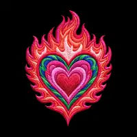 Flaming Heart - design