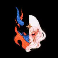 Good vs Evil Split Face - design