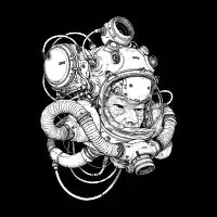 Retro Futuristic Deep Sea Astronaut - design