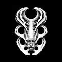 Ribbed Alien Halo Face - design
