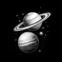 Vintage Planet Space Graphic - design