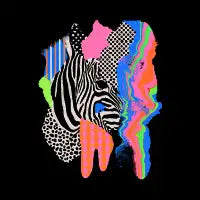 Zebra Gone Full Technicolor - design