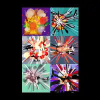 Six Exploding Helicopters T-Shirt - design