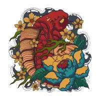 dragon koi - design