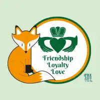 Fox And Tea _ Claddagh T-Shirt - design
