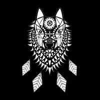white wolf - design