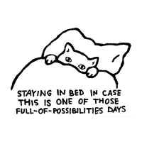 staying in bed - design