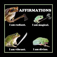Affirmations (with weapons) - design