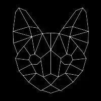 Geo Cat Face Head - design