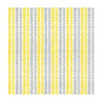 Sunshine Lemon Yellow & Grey Herringbone - design