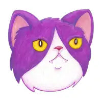Purple cat - design