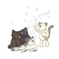 singing kitties - design