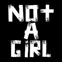 Not A Girl Tape, White - design
