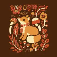 Cozy Autumn Fox - design