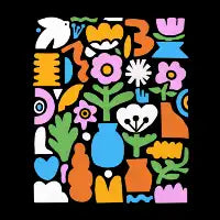 Gardener Folk Art - design