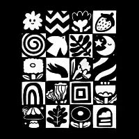 Monochrome Spring Pattern - design