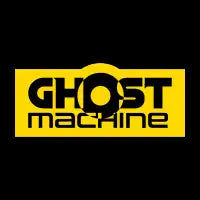 Ghost Machine: Black Letters Yellow Logo - design
