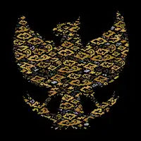 batik clouds on garuda form T-Shirt - design