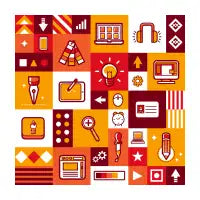 content creator pattern background - design