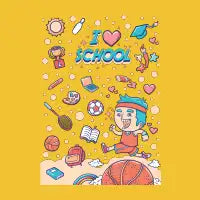i love school - design