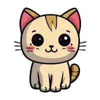 Cute kitten - design