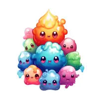 Cute jelly creautures - design