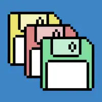 Floppy disks - pixel art - design