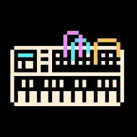 Synthesizer pixel art - design