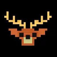 Retro 8 bit deer - design