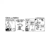 Calvin and Hobbes November 18, 1985 The First Strip Comic Art Print - design